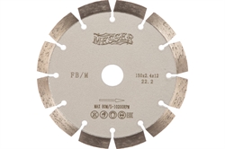 Диск алмазный сегментный FB/M по железобетону 150D-2.4T-12W-12S-22.2 MESSER 01-15-150 - фото 104919