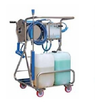 Моб. установка  с пеногенер. системой "Foam & Wash", 10-100 бар, с подачей воздуха, на 2 ср-ва - фото 12626
