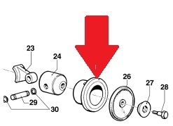 Втулка поршня 45X14,3 насоса BP20 - MP20 (1х2) - фото 14978