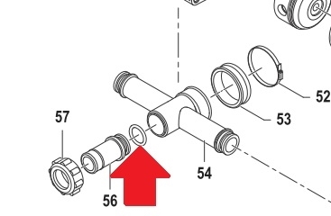 Кольцо 3,53х21,82 насоса BP40/60 - P (1х3) - фото 15031