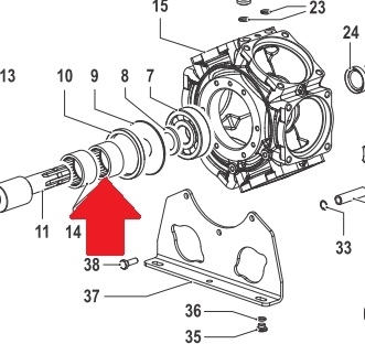 Подшипник игольчитый 55х68х35 насоса BP300 (1х2) - фото 15182