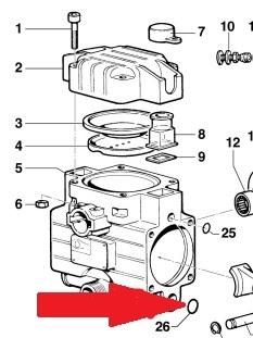 Кольцо 2,62X15,54 насоса BP20, MP20, MP30 (1х2) и узлов управления - фото 15359