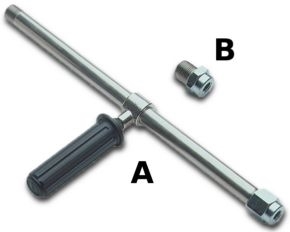 Удлиннитель с рукояткой 800 мм для RL 100-RL 124; 1/2"ш-1/4"г. - фото 15467