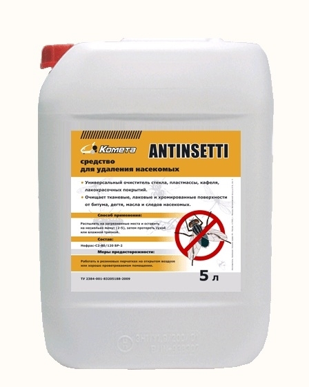 Средство для смыва следов насекомых "ANTINSETTI" 20л. - фото 38290