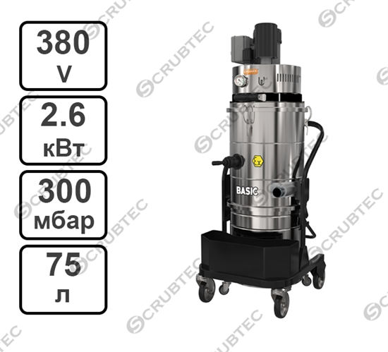 Промышленный пылесос BASIC BT 754 M ATEX 21,класс М, с ручной очисткой фильтра Coynco - фото 53494