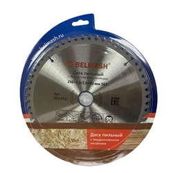 Диск пильный BELMASH 250x3,0/2,0x32/30, 56T - фото 73654