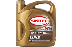 Масло SINTEC Люкс SAE 10W-40 API SL/CF канистра 4л/Motor oil 4l can - фото 83632