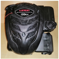 Двигатель бензиновый Loncin LC1P65FE (B type) D22.2 объем 139 куб.см 4 л.с вертикальный вал 22,2 мм ручной запуск - фото 84882