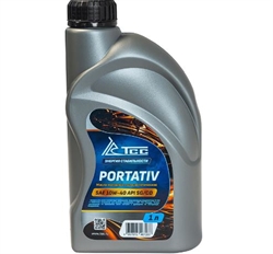 Масло полусинтетическое ТСС Портатив SAE 10W-40 API SG/CD канистра 1л/Motor oil 1liter can - фото 97240