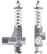 Клапан предохранительный VS 80/150; вход 3/8"г.  выход 3/8"г. 80 л/мин 170 бар нерж. - Aisi 303