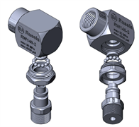 Поворотное устройство 90 гр. угловое на подшипниках (нерж); 3/8"г-3/8"ш