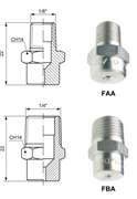 Стрельчатые форсунки FAA FBA