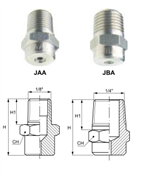 Стрельчатые форсунки JAA JBA