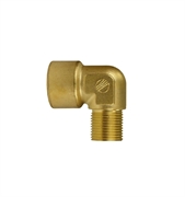 Переходник угловой 90° штуцер 3/8"; гайка 3/8" 57700