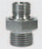 Переходник 1/8внеш - 1/4внеш, 500bar, оцинк.сталь