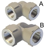 Переходник угловой 3/8 Bsp (г) 3/8 Bsp (г) нерж. 600 бар