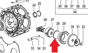 Кольцо 85X3X3,4 насоса BP300 (1х6)