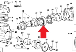 Подшипник шариковый 45х75х16 насоса MP (1х2)