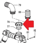 Гайка 2"1/2 фитинга насоса BP300