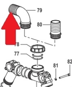 Фитинг угловой 2"1/2; ёлочка 60 мм. насоса BP300