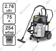 Пылесос влажной и сухой уборки Karcher NT 75/2 Tact Me Tc