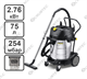 Пылесос влажной и сухой уборки Karcher NT 75/2 Tact Me - фото 53849